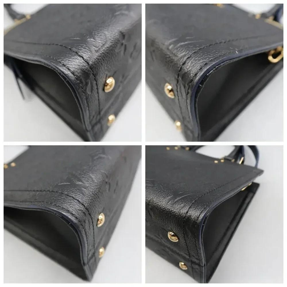 100% Authentic Louis Vuitton Sully Black Monogram Leather Satchel - Picture 6 of 12